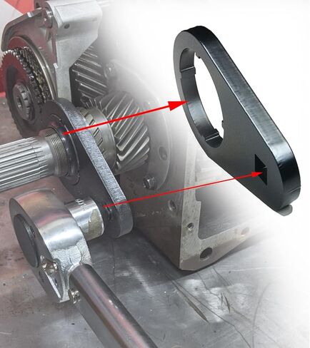 مفتاح ربط 5 تروس ومجموعة تركيب صامولة قفل تروس من المستوى 5، 4x4 29 Spline و4x2 31 مخرج Spline، مناسب لمحرك الديزل Cummins موديل NV4500&Nv4500hd 1/2 بوصة (8 عبوات) in Kuwait