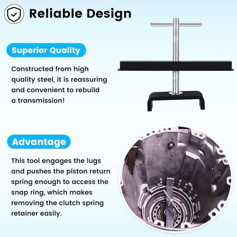 T-0151 Rear Clutch Spring Compressor Transmission Tool for GM 250, 250C, 350, 350C, 4T80-E, 700R4, 4L60, 4L60E, 4L65E, 4L70, 4L70E (Low & Reverse) in Saudi Arabia