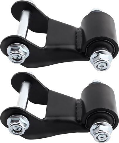 Set of 2 Rear Leaf Spring Shackle Kit Compatible with 1999-2013 Silverado 1500 2500 Avalanche 2500 Suburban 2500, Sierra 1500 2500 Yukon XL 2500, Replaces 722-029 22820716 25812937 in Saudi Arabia