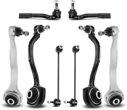 A-Premium 10Pc Front Suspension Kit, Upper & Lower Control Arm, Inner & Outer Tie Rod End, Sway Bar Link, Compatible with Mercedes Benz C230/240/280/320/350 2001-2007 & CLK320/350/500/550 2003-2009 in Saudi Arabia