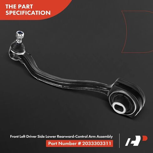 A-Premium 10Pc Front Suspension Kit, Upper & Lower Control Arm, Inner & Outer Tie Rod End, Sway Bar Link, Compatible with Mercedes Benz C230/240/280/320/350 2001-2007 & CLK320/350/500/550 2003-2009 in Saudi Arabia