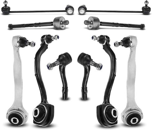 A-Premium 10Pc Front Suspension Kit, Upper & Lower Control Arm, Inner & Outer Tie Rod End, Sway Bar Link, Compatible with Mercedes Benz C230/240/280/320/350 2001-2007 & CLK320/350/500/550 2003-2009 in Saudi Arabia