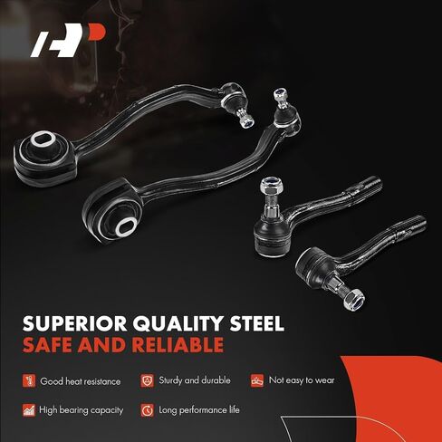 A-Premium 10Pc Front Suspension Kit, Upper & Lower Control Arm, Inner & Outer Tie Rod End, Sway Bar Link, Compatible with Mercedes Benz C230/240/280/320/350 2001-2007 & CLK320/350/500/550 2003-2009 in Saudi Arabia