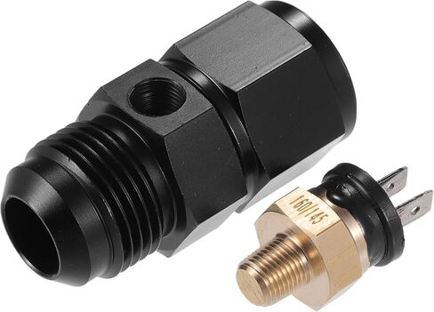 مجموعة واحدة من Uxcell محول تركيب مفتاح مروحة تبريد درجة حرارة المحرك التلقائي 6AN 160'F On-145'F Off in Saudi Arabia