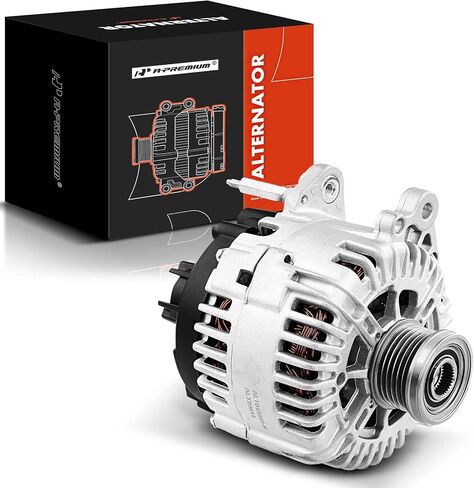مولد A-Premium متوافق مع Volkswagen Jetta 2006-2015، Beetle 2013-2014، Passat 2006-2017، Golf & Audi A3 06-13، TT Quattro، 12V 140Amp CW 6-Groove Clutch Pulley، استبدال # 06F-903-023F in Saudi Arabia