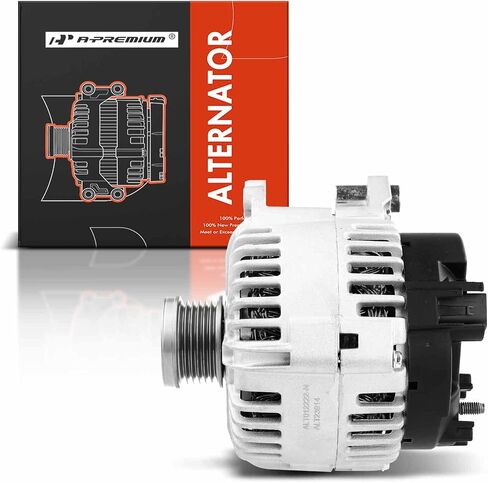 مولد A-Premium متوافق مع Volkswagen Jetta 2006-2015، Beetle 2013-2014، Passat 2006-2017، Golf & Audi A3 06-13، TT Quattro، 12V 140Amp CW 6-Groove Clutch Pulley، استبدال # 06F-903-023F in Saudi Arabia
