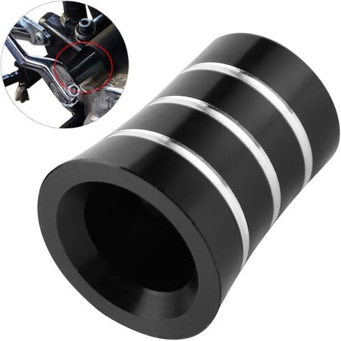 Heel Shift Eliminator, Aluminum Heel Shift Level Eliminator Cover Motorcycle Motorcycle Heel Shift Foot Control Accessory Replacement Fit for CVO Motorcycle (Silver Black) in Saudi Arabia