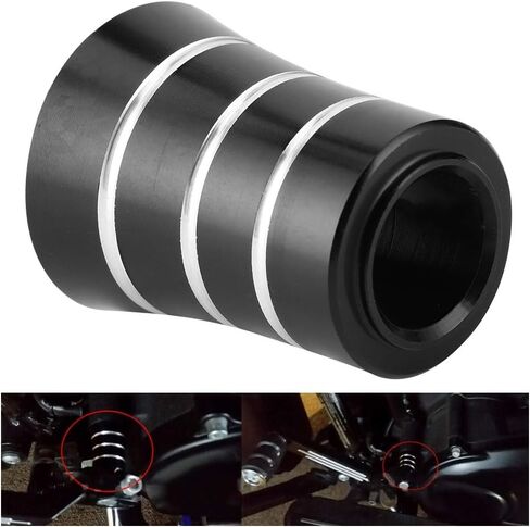 Heel Shift Eliminator, Aluminum Heel Shift Level Eliminator Cover Motorcycle Motorcycle Heel Shift Foot Control Accessory Replacement Fit for CVO Motorcycle (Silver Black) in Saudi Arabia