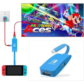 G Gopala استبدال لـ Nintendo Switch Dock ، 4K@60Hz Switch Dock ، محطة إرساء التبديل المحمولة للتلفزيون ، Dock 1080P 60Hz TV لـ Nintendo Switch/OLED Steam Deck-Red in Kuwait