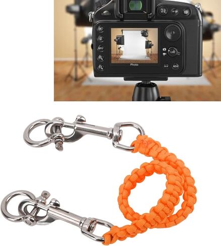 Alomejor Underwater Camera Tray Handele Rope Camera Housing Carry Lanyard Case Soft Handle (Orange) in Saudi Arabia