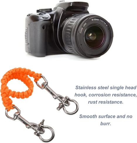 Alomejor Underwater Camera Tray Handele Rope Camera Housing Carry Lanyard Case Soft Handle (Orange) in Saudi Arabia