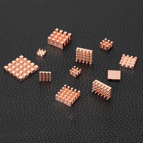PATIKIL Copper Heatsink 20x20x2mm, Heat Sink Cooler Radiator for Raspberry Pi Chip CPU Power Transistor FET IC Power Amplifier in Saudi Arabia
