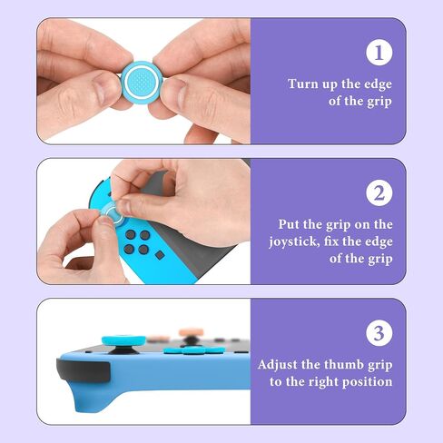 Geekria Switch 2 Controller Silicone Grip - غطاء عصا التحكم اللطيف الناعم والنانوي متوافق مع ملحقات ألعاب Nintendo Switch 2 (متعدد الألوان) in Saudi Arabia