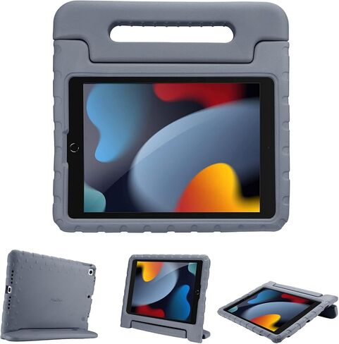 Procase Kids Case for iPad 9th Generation/iPad 8/iPad 7 ، iPad 10.2 Case 2021 2020 2019/iPad Air 10.5/iPad Pro 10.5 kids case ، frackproof lightweight with convertible hand -blue -blue in Saudi Arabia