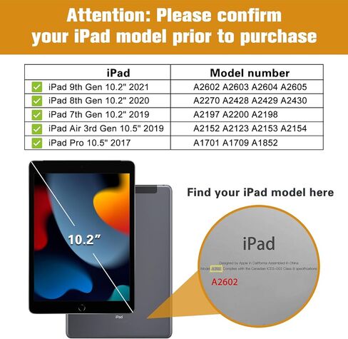 Procase Kids Case for iPad 9th Generation/iPad 8/iPad 7 ، iPad 10.2 Case 2021 2020 2019/iPad Air 10.5/iPad Pro 10.5 kids case ، frackproof lightweight with convertible hand -blue -blue in Saudi Arabia