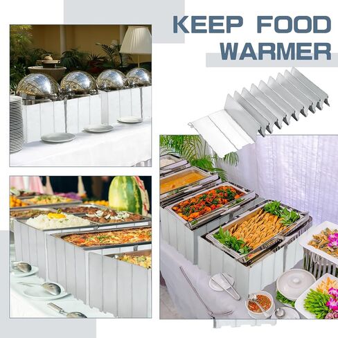 1 Pcs 20 Plate Chafing Dish Wind Stove Camping Guard 67 x 7.8'' Stainless Steel Wind Cover Folding Outdoor Windscreen with Drawstring Bag for Camp Picnic Burner Guard (Black) in Saudi Arabia