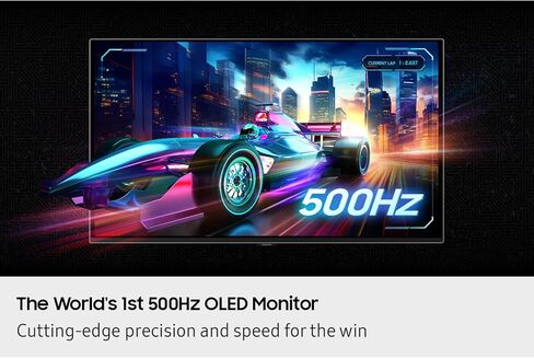 SAMSUNG 27" Odyssey OLED G6 G60SF QHD QD-OLED Gaming Monitor, 500Hz Refresh Rate, 0.03ms (GtG) Response Time, G-Sync Compatible, VESA DisplayHDR TrueBlack 500, LS27FG602SNXZA, 2025, 3 Yr Warranty in Saudi Arabia