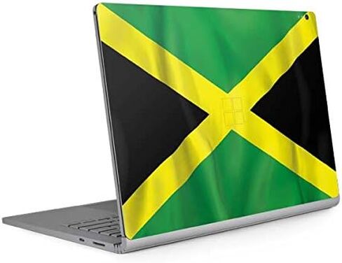 Skinit Decal Laptop Skin Compatible with Surface Book 2 15in - Originally Designed Jamaica Flag Design in Saudi Arabia