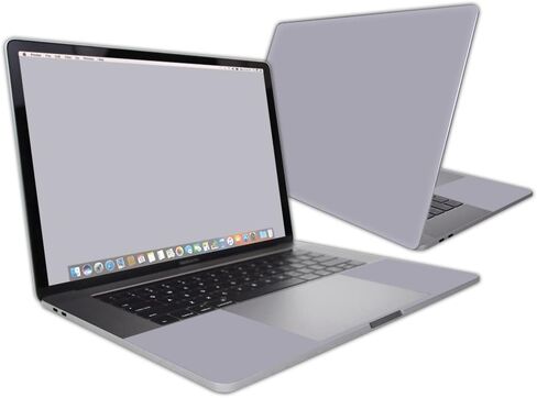 MightySkins Skin Compatible with Apple MacBook Pro 15" (2019-2016) Touch Bar wrap Cover Sticker Skins Solid Gray in Saudi Arabia