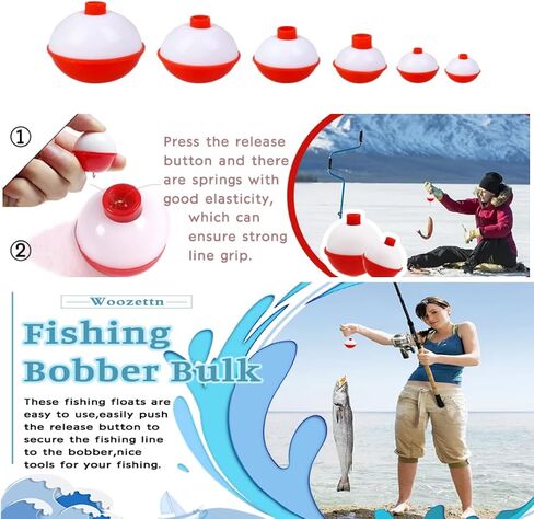 عام 18 PCS تعويم الأسماك ، قسوة الصيد الصيد Bobber Bobber ، 1/1.5 بوصة in Saudi Arabia