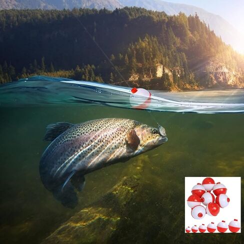 عام 18 PCS تعويم الأسماك ، قسوة الصيد الصيد Bobber Bobber ، 1/1.5 بوصة in Saudi Arabia