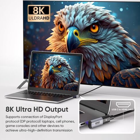 24pin 240W USB C محول مغناطيسي الزاوية اليمنى (2 حزمة) USB C إلى محول USBC مع USB4 40GBPS 8K 60Hz ، Type C Connector 90 درجة لـ Thunderbolt 3/4 ، MA-Book Pro/Air Switch ، Tablet More Type C Device in Kuwait