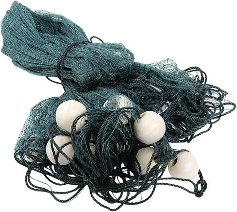 DYRABREST Professional Fishing Net Heavy-Duty Polyethylene Fishing Net with Iron Pendant, Large Catch Area for Commercial Anglers, Sustainable Mesh Protects Marine Life in Saudi Arabia