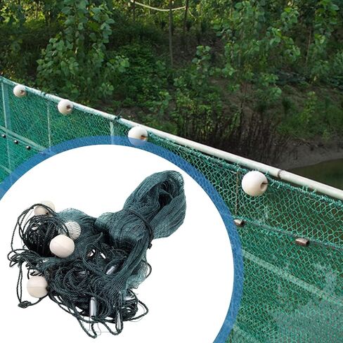 DYRABREST Professional Fishing Net Heavy-Duty Polyethylene Fishing Net with Iron Pendant, Large Catch Area for Commercial Anglers, Sustainable Mesh Protects Marine Life in Saudi Arabia
