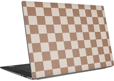 Skinit Decal Laptop Skin Compatible with Dell XPS 15 9500 (2020) - Skinit Originally Designed Neutral Checkered Design in Saudi Arabia