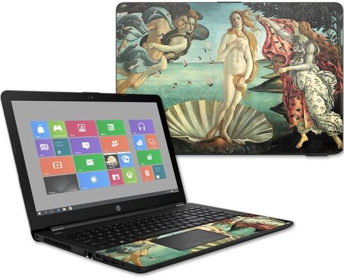 MightySkins Skin Compatible with HP 15t Laptop 15.6" (2017) - Birth of Venus | Protective, Durable, and Unique Vinyl Decal wrap Cover | Easy to Apply, Remove, and Change Styles | Made in The USA in Saudi Arabia