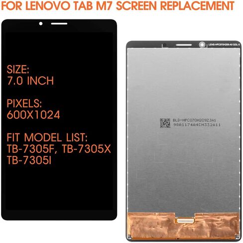 للحصول على علامة تبويب Lenovo M7 2019 ، استبدال شاشة Gen 2nd لـ Lenovo TB-7305F TB-7305X TB-7305I LCD DISTRATION DISTRED DISITIZER REAPBLY ASSERCL in Saudi Arabia