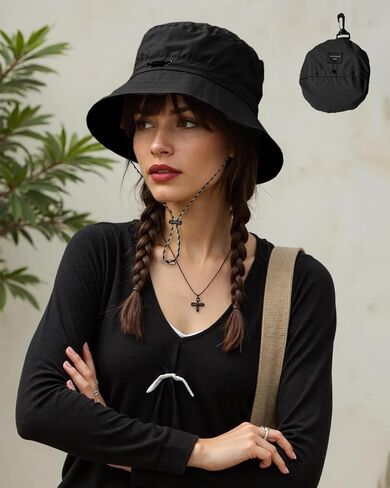 Packable Bucket Hat for Men & Women, Quick Dry Waterproof/Foldable Wide Brim Travel Hat for Outdoor/Beach/Hiking in Saudi Arabia