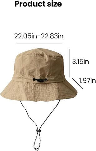 Packable Bucket Hat for Men & Women, Quick Dry Waterproof/Foldable Wide Brim Travel Hat for Outdoor/Beach/Hiking in Saudi Arabia