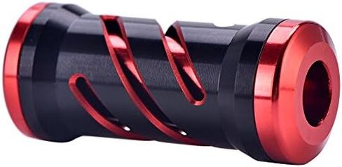 Fishing Knob Metal Reel Handle Knob with Fittings Replacement Parts Fishing for Spinning Reels(Black+Red) in Saudi Arabia
