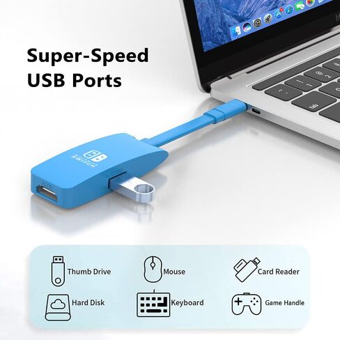 G Gopala استبدال لـ Nintendo Switch Dock ، 4K@60Hz Switch Dock ، محطة إرساء التبديل المحمولة للتلفزيون ، Dock 1080P 60Hz TV لـ Nintendo Switch/OLED Steam Deck-Red in Kuwait