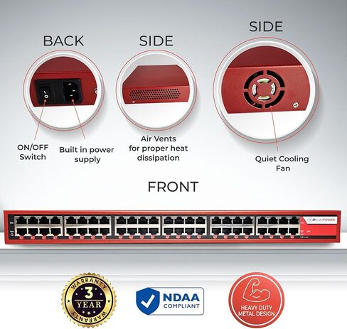 24 Port 802.3BT POE ++ Power Poe Injector Hub ، 90 واط على كل منفذ ، 900 إجمالي ميزانية واتس ، تصل إلى 10G 10/100/1000/10000 سرعات كل منفذ in Kuwait