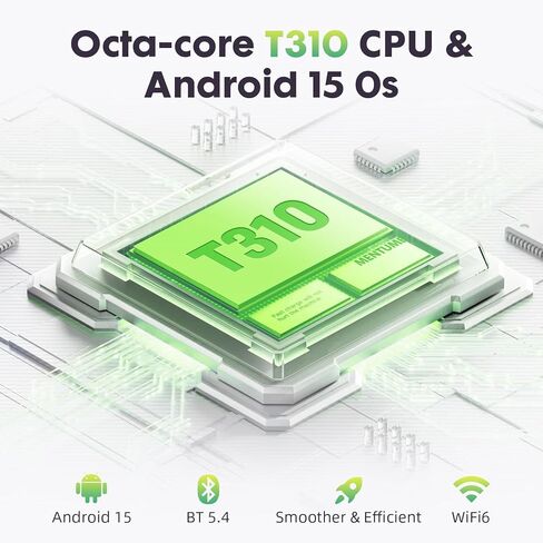 Android Tablets 10 Inch Tablet Android 15 Tablet, Octa-Core, 18GB RAM+128GB ROM+1TB Expand, 1280x800 IPS Display, Tablets for Adults, Widevine L1, GPS, 2.4G/5G WiFi, 5MP+8MP Camera, BT5.4, Black in Saudi Arabia