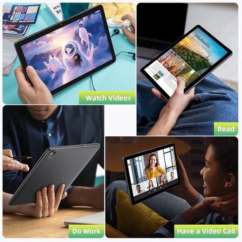 Android Tablets 10 Inch Tablet Android 15 Tablet, Octa-Core, 18GB RAM+128GB ROM+1TB Expand, 1280x800 IPS Display, Tablets for Adults, Widevine L1, GPS, 2.4G/5G WiFi, 5MP+8MP Camera, BT5.4, Black in Saudi Arabia