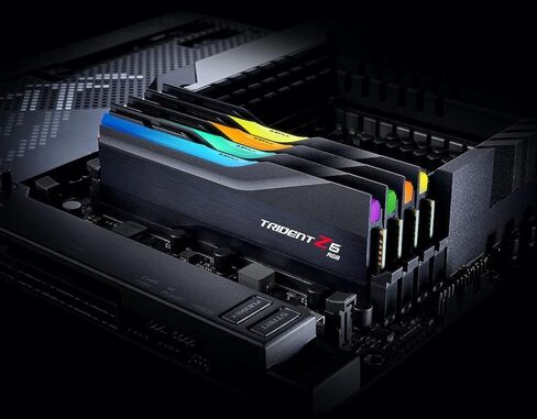 G.SKILL Trident Z5 RGB Series DDR5 RAM (Intel XMP 3.0 & AMD Expo) 32GB (2x16GB) 6000MT/s CL36-36-36-96 1.35V Desktop Computer Memory U-DIMM - Metallic Silver (F5-6000J3636F16GX2-TZ5RS) in Saudi Arabia