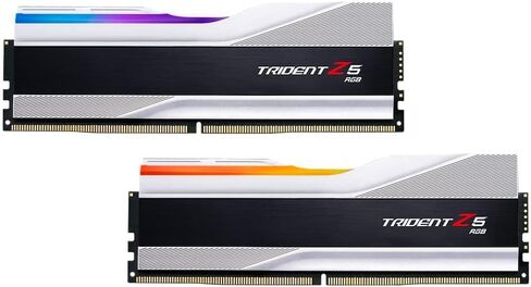 G.SKILL Trident Z5 RGB Series DDR5 RAM (Intel XMP 3.0 & AMD Expo) 32GB (2x16GB) 6000MT/s CL36-36-36-96 1.35V Desktop Computer Memory U-DIMM - Metallic Silver (F5-6000J3636F16GX2-TZ5RS) in Saudi Arabia