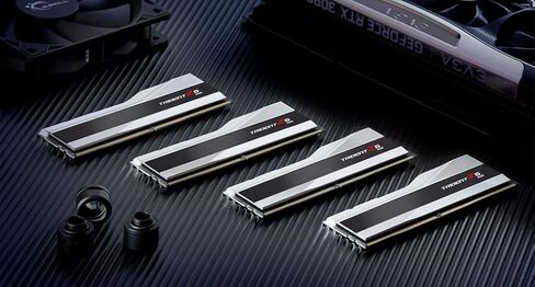 G.SKILL Trident Z5 RGB Series DDR5 RAM (Intel XMP 3.0 & AMD Expo) 32GB (2x16GB) 6000MT/s CL36-36-36-96 1.35V Desktop Computer Memory U-DIMM - Metallic Silver (F5-6000J3636F16GX2-TZ5RS) in Saudi Arabia