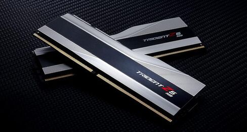 G.SKILL Trident Z5 RGB Series DDR5 RAM (Intel XMP 3.0 & AMD Expo) 32GB (2x16GB) 6000MT/s CL36-36-36-96 1.35V Desktop Computer Memory U-DIMM - Metallic Silver (F5-6000J3636F16GX2-TZ5RS) in Saudi Arabia
