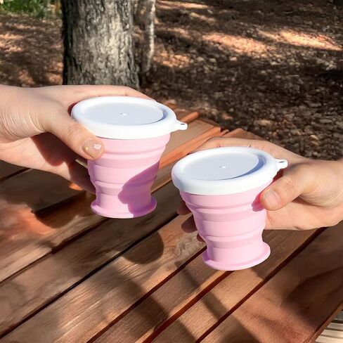 200ml Collapsible Water Bottles Silicone Mug Cup Camping Cups for Traveling Hiking Outdoor Sports Home Office Portable Drinking Water Travel Reusable Cups in Saudi Arabia