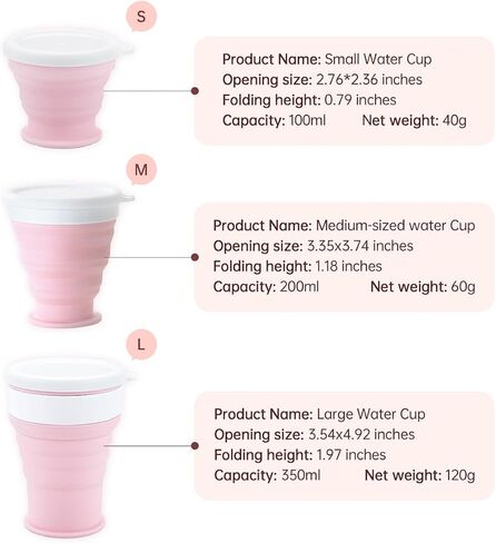 200ml Collapsible Water Bottles Silicone Mug Cup Camping Cups for Traveling Hiking Outdoor Sports Home Office Portable Drinking Water Travel Reusable Cups in Saudi Arabia