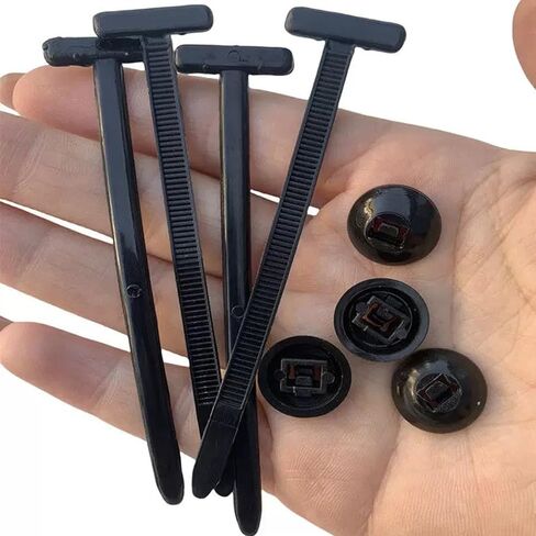 Nylon Universal Cable Tie Buckle, 2025 New Heavy Duty Self-Locking Nylon Zip Ties Holder, Car Plastic nylon Zip Ties, Multipurpose Plastic Cable Ties Tool for Car Daily Repair Quick Fix(100pcs) in Saudi Arabia