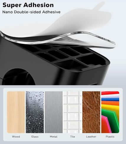 Moko 6 Pack Magnetic Cable Clips ، تحت إدارة الكابلات المكتبية ، حامل الحبل المغناطيسي اللاصق ، منظم حارس سلك الحبل المغناطيسي من أجل Nightstand Desk Office Car Glass ، ORG+PPL+Blu in Saudi Arabia