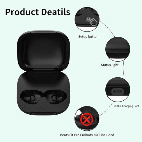 الشحن المتوافق مع Beats Fit Pro ، USB-C Port Beats FIT Pro Case Case Placens in Kuwait