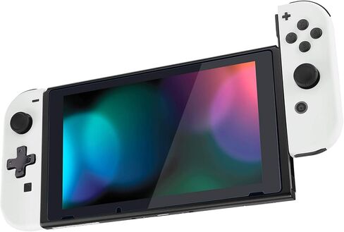لوحة خلفية للمس الناعمة الناعمة المتطرفة لوحدة التحكم Nintendo Switch ، NS Joycon Housing Shell (إصدار D -PAD) مع أزرار مجموعة كاملة ، قذيفة استبدال DIY لمحول Nintendo - أبيض in Saudi Arabia
