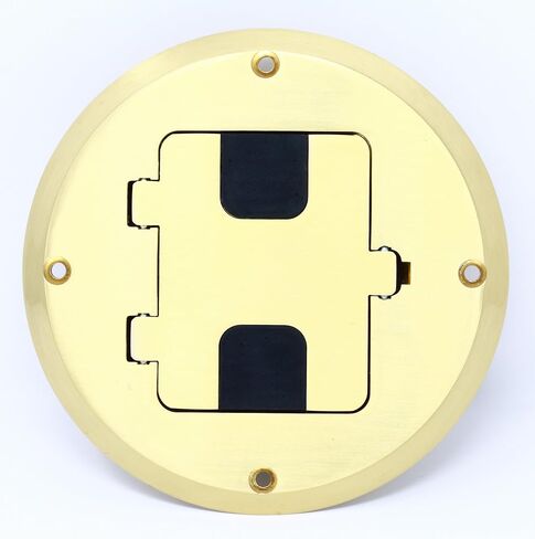 RiteAV - 4 Port Cat5e Ethernet Floor Box - Black in Saudi Arabia
