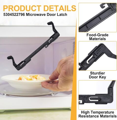 2 Pack Microwave Door Latch Microwave Replacement Parts Door Latch Compatible with Microwaves in Saudi Arabia